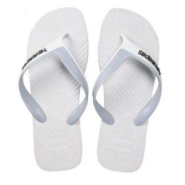 Imagem de Chinelo Havaianas Dual Branco Cinza, 39/40