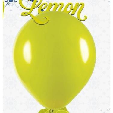 Imagem de BALÃO LISO REDONDO - ART-LATEX Nº 09 - LEMON - Pacote com 50 unidades 
