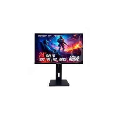 Imagem de Monitor Gamer Rise Mode Prime 24", FHD, 180Hz, 1ms, IPS, FreeSync, HDR 400, HDMI e DP, Altura Ajustável, Preto - RM-MOGL-24F180FH-B