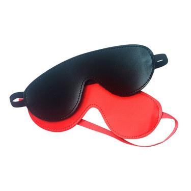 Imagem de Máscara para Fantasia Formato Venda Luxo em PU Tamanho Único 19,5CM X 7CM Preto Ideal para Jogos Eróticos