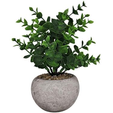 Imagem de Vaso Decorativo com Planta Artificial DV80494 9,5x9,5x20CM com Design Moderno Verde Verde