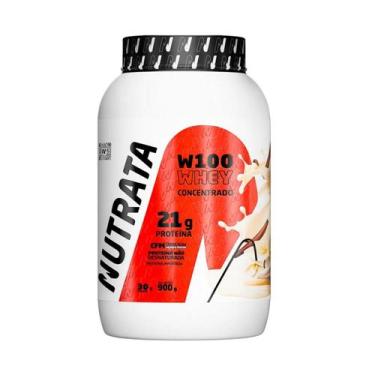 Imagem de Whey Protein W100 Concentrado 900g Nutrata, Baunilha