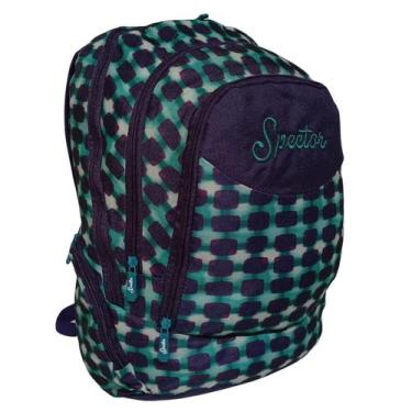 Imagem de Mochila Escolar Juvenil Spector SP5012 Casual Espaçosa - Verde Cor:Ver