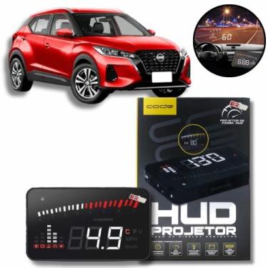Imagem de Velocimetro Digital Conta Giro Parabrisa Nissan Kicks 2015 adiante - C
