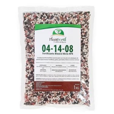 Imagem de Adubo Fertilizante Plantfertil NPK 04 14 08  1kg