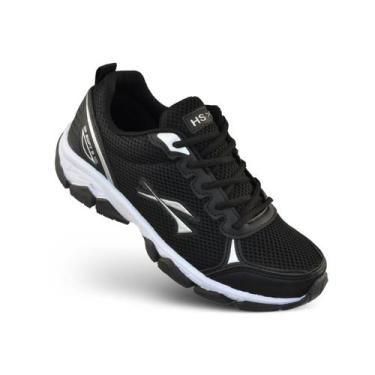 Imagem de Tênis Masculino Hot Sol Soft Numeração Especial Até o 49, Preto, Prata