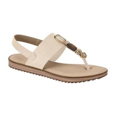 Imagem de Sandalia Modare 7141.120 Rasteira dedo conforto leve Pedras Feminina-Feminino