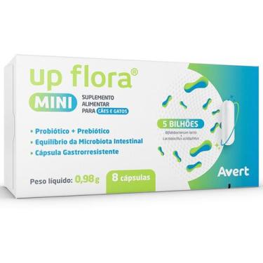 Imagem de Suplemento Alimentar Avert Up Flora Mini para Cães e Gatos - 8 Cápsula