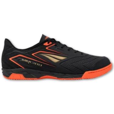 Imagem de Tênis Futsal Penalty Masculino Max 300 Non Marking Ultra Grip, Preto, 