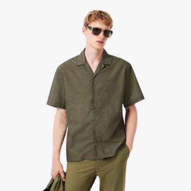 Imagem de Camisa de Manga Curta Relaxada Fit - Lacoste, 41, Verde