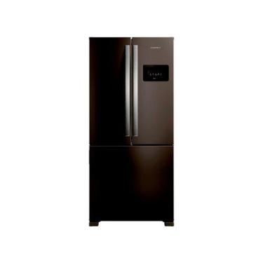 Imagem de Geladeira Brastemp BRO85ME Frost Free Inverter 559L, Black Inox, 110V
