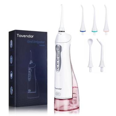 Imagem de Fio dental elétrico para água Tovendor Cordless 300mL IPX7 à prova d'á