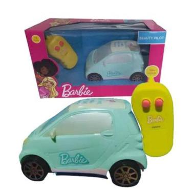Imagem de Carrinho de Controle Remoto Barbie Beauty Pilot - 3 Funções Candide Az