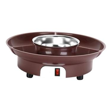 Imagem de Ioensy Panela elétrica para fondue, bandeja de servir removível, máquina prática para derreter chocolate, potes de derretimento de chocolate premium para uso