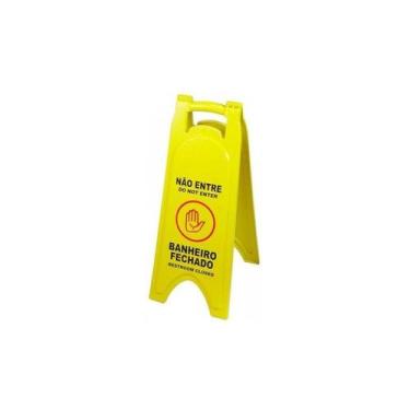 Imagem de Placa Sinalizadora Banheiro Fechado - PREMIUM