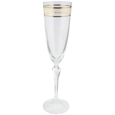 Imagem de Jogo 6 taças champanhe Brocade cristal l dourado 200ml -Bohemia, 3 mes