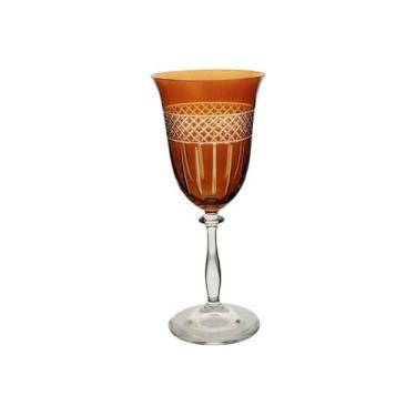 Imagem de Taça para água em cristal Bohemia Angela 350ml âmbar