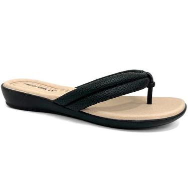 Imagem de Chinelo Piccadilly Wide Fit 500324 Preto, 40, Preto, Avela