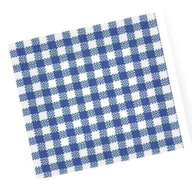 Imagem de Guardanapo de Papel Campfestas Xadrez Azul Escuro 19,5x22,5cm