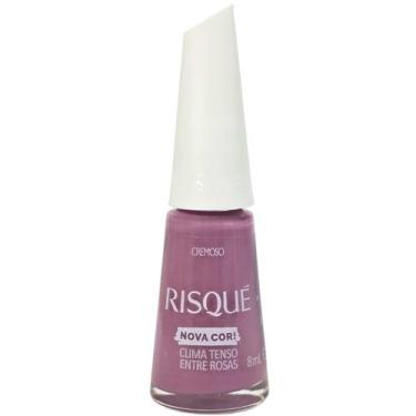 Imagem de Esmalte Cremoso Risqué Clima Tenso Entre Rosas 8ml Hipoalergênico