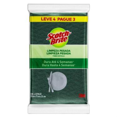Imagem de Kit c/ 2 Scotch-Brite, 3M, Esponja Multiuso - Leve 4 Pague 3