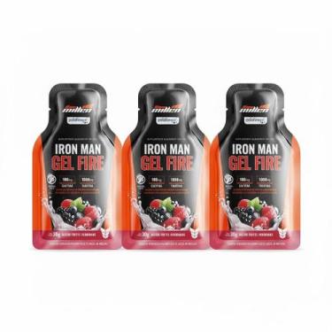 Imagem de Kit 3 iron man gel fire acai com guarana energia e força 30g - NEW MIL