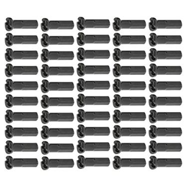 Imagem de 50 peças s de de de mtb capa de de roda de roda decoração duráveis tampas de de para mountain bike, Preto 14 mm