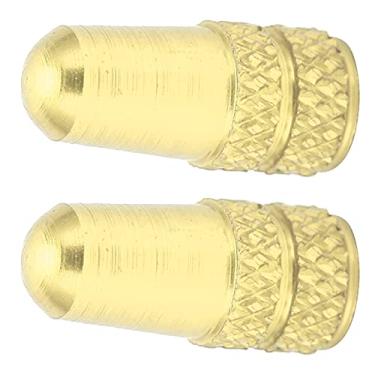 Imagem de 01 02 015 Presta tampas de válvula, resistente ao desgaste, válvula, presta confiável, resistente ao desgaste para bicicletas de uso geral para uso profissional para mountain bikes (ouro)