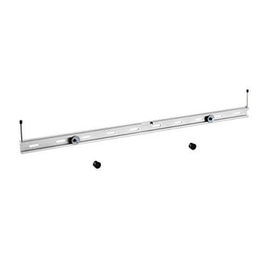 Imagem de Monoprice Suporte universal de parede Soundbar para montagem de barra de som acima ou embaixo da TV, serve para a maioria das barras de som de até 15 kg, preto, 139490