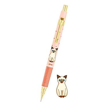 Imagem de Lapiseira Java Naong Kitty Cat Stationery 0,5 mm ouro 1 peça: 4 cores, rosa