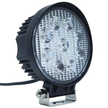 Imagem de Farol de Milha Led Universal 10V 30V 27W 9 Leds Cinoy YN-FA001 7000K Redondo 11 Cm
