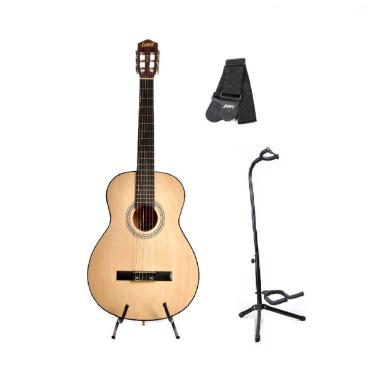 Imagem de Violão Land Acustico Nylon Ln-39  Suporte  Chão  Correia