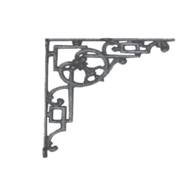 Imagem de Cantoneira Mão Francesa Nº08 Ferro Fundido 41,5x49cm