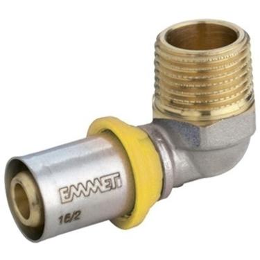 Imagem de Cotovelo Macho P/Gas 20Mm X 3/4 Prensar Emmeti