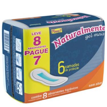 Imagem de Absorvente Naturalmente Gel sem Abas Leve 8 Pague 7 Ever Green