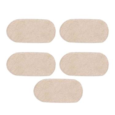 Imagem de simhoa 5 peças ponte pergaminhos e acessórios de almofada de instrumentos musicais protetores peças de couro pu protetor de para violino viola, pequena