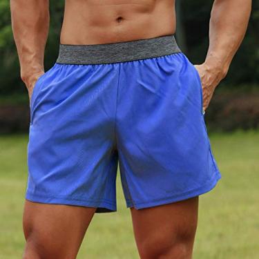 Imagem de Tingpai Shorts espo vos masculinos com cintu elástica com bolso pa toalha alça de corrida de basquete pa corrida de basquete calção atlético folgado de secagem rápida