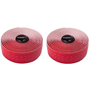 Imagem de Fitas de Guidão Microfibra Macia Bicicleta Speed Road Estrada 700c Tsw (Vermelha)