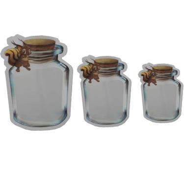 Imagem de Kit com 03 Sacos Hermético Reutilizável Abre e Fecha Esquilo