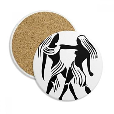 Imagem de Constellation Gemini Zodíaco Sinal Coaster Cup Caneca de mesa Proteção Absorvente Pedra