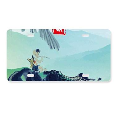 Imagem de DIYthinker Etiqueta de aço inoxidável para decoração de placa solar Vinte e Quatro insetos empolgados