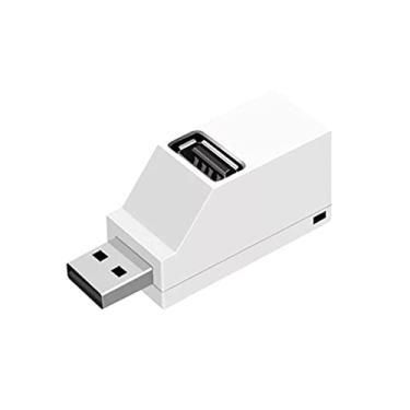 Imagem de Mini Portable 3 Port USB 2. 0 Deconcentrator Direct USB Hub Hub Hub Hub Branco Produtos hidráulicos e pneumáticos