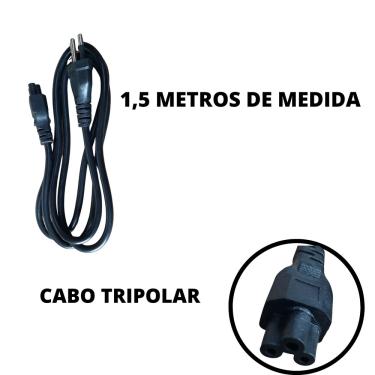 Imagem de Cabo De Força Tripolar 250v (mickey Mouse) Fonte P/ Notebook