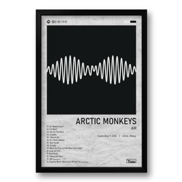 Imagem de Genérico Quadro Musical Decorativo Retangular Poster Unissexo Arctic Monkeys 40x60cm Sala de Estar, Escritório em Casa, Quarto