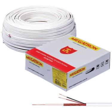 Imagem de Caixa cab0 coaxial megatron rf0,4/2,5dbl+2x26awg 100mt