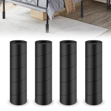 Imagem de YUEYIN 4 peças de protetores de dedos ajustáveis para moldura de cama, capas de perna de moldura de cama, para protetores de dedos de colisão com pernas de cama e móveis, mais grossas e flexíveis,