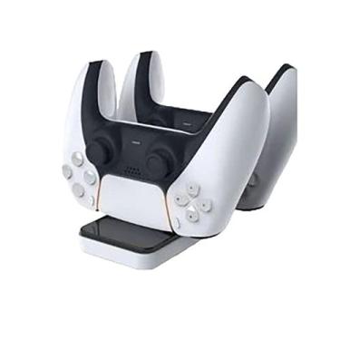 Imagem de Dock para carregar  e guardar joystick de ps5 compatível - POWER
