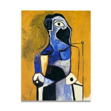 Imagem de Murais de mulher sentada Diego Rivera – Arte do realismo socialista mexicano, muralista do século 171, coleção clássica do museu de Nova York para decoração de casa 20 x 26 cm