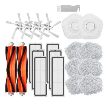 Imagem de Mop Cloth Compatible With XMI Dreame W10 W10 Pro Robotic Vacuum Cleaner Main Side Brush Detachable Mop Rags Stent Hepa Filter Accessories(Set2)