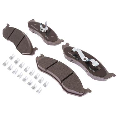 Imagem de ACDelco Silver 14D477CHF1 Conjunto de pastilhas de freio a disco dianteiro de cerâmica com clipes
